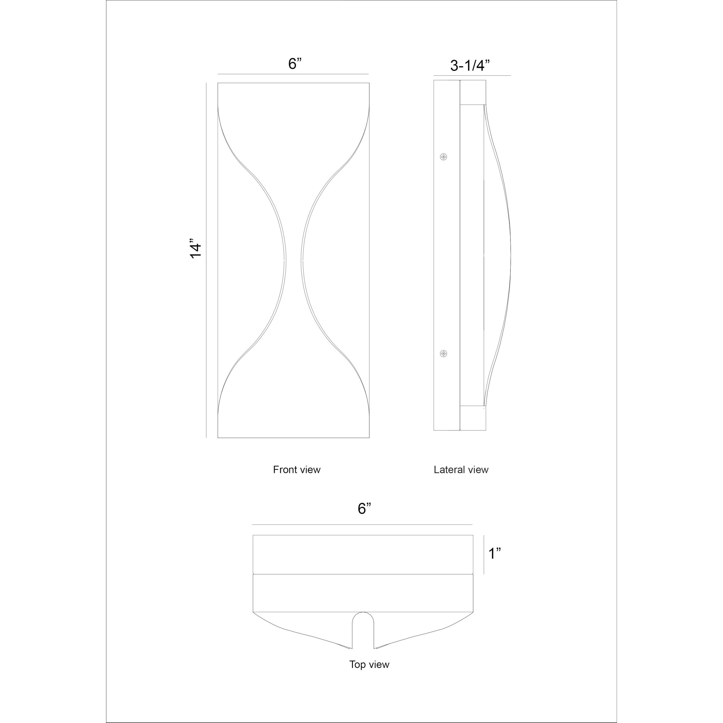 Shayla 1 Light 14 inch Gold and Black Outdoor Wall Sconce